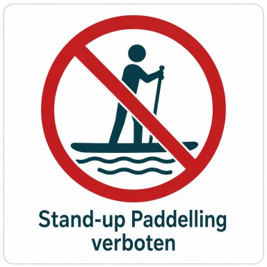 Stand-up-Paddling verboten am Weitsee Seebad Schnaitsee – SUP-Regel für den Badesee