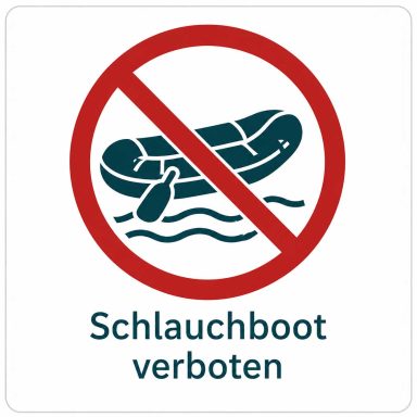 Schlauchboote verboten am Weitsee Seebad Schnaitsee – Regel für die Nutzung des Badesees