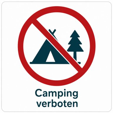 Camping verboten am Weitsee Seebad Schnaitsee – Zelten und Campieren am Badesee nicht erlaubt