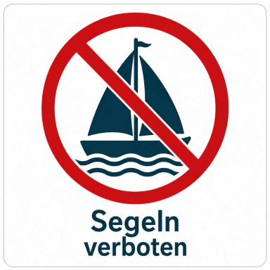 Segeln verboten auf dem Weitsee bei Schnaitsee – Regel für Segelboote auf dem Badesee