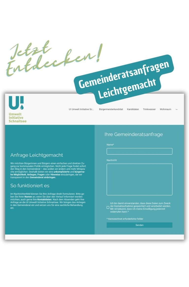 Bürgermeister Schnaitsee Kandidat