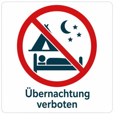 Übernachten verboten am Weitsee Seebad Schnaitsee – keine Übernachtung auf dem Gelände des Seebads